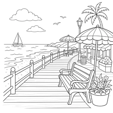 Seaside Boardwalk Relaxation