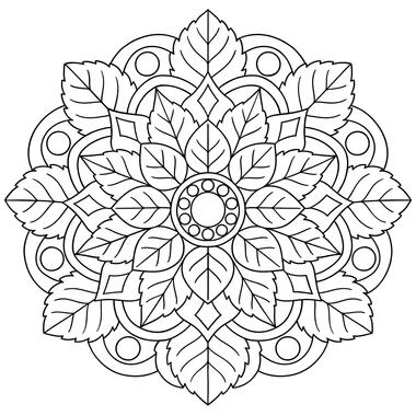 Mint Leaf Mandala