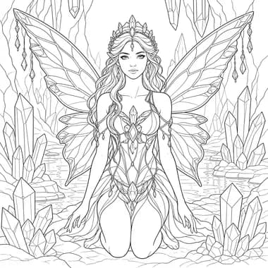 Fairy in the Crystal Cavern
