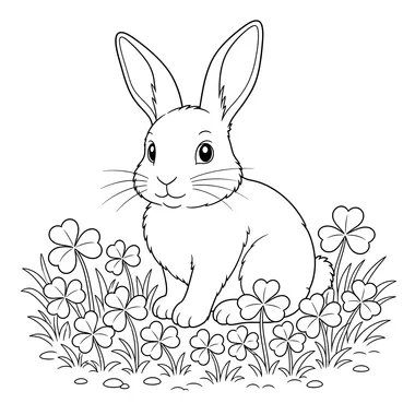 Rabbit in a Clover Patch