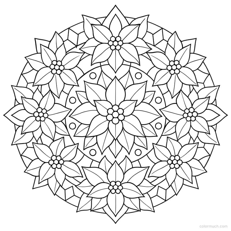 Poinsettia Mandala