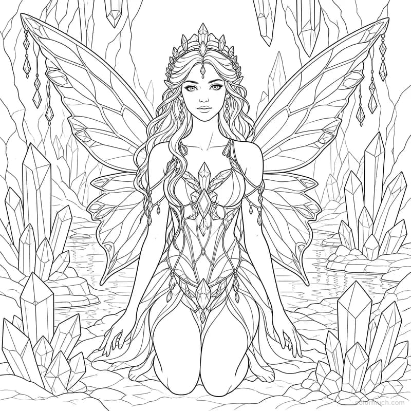 Fairy in the Crystal Cavern