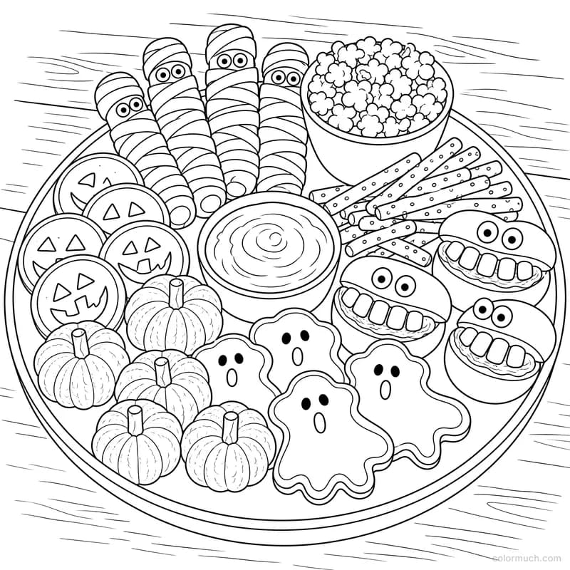Halloween Treats and Snacks Board